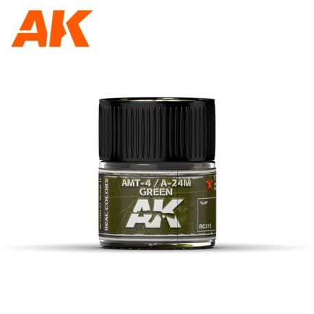 Bouteille de 10ml de vernis acrylique AMT-4 / A-24M Vert par AK-Interactive