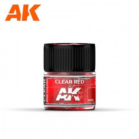 Frasco de pintura acrílica Clear Red AK-Interactive