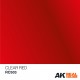 Frasco de pintura acrílica Clear Red AK-Interactive
