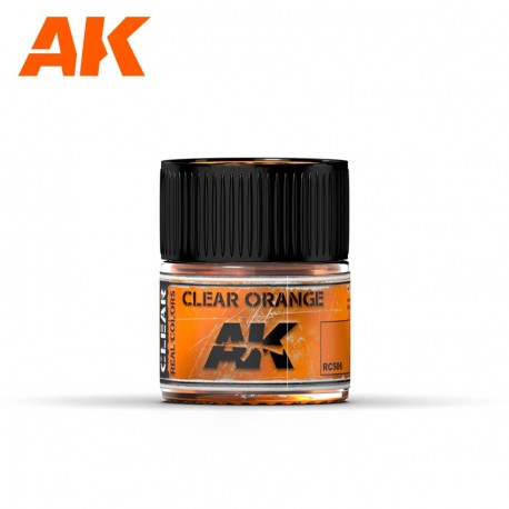 Frasco de tinta acrílica Clear Orange AK-Interactive 10ml