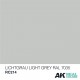Peinture acrylique gris clair Lichtgrau RAL 7035 10ml AK-Interactive
