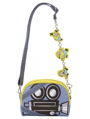 Bandolera Minions 3 de cuero PU con diseño de cámara