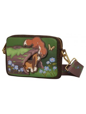 Bolsa verde de lona da Loungefly com Tod e Vixey