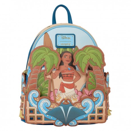 Mochila Vaiana Moana Disney Loungefly con diseño colorido