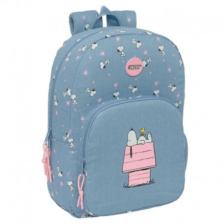 Mochila azul de Snoopy Peanuts de 46 cm