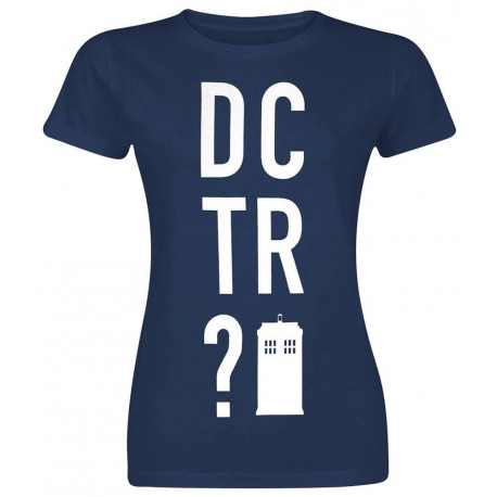 T-shirt Girl Doctor Who Tardis DCTR