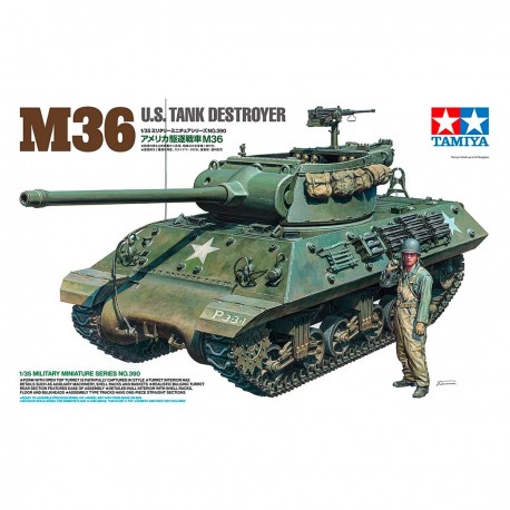 Maquete em escala 1/35 do M36 U.S. Tank Destroyer da Tamiya