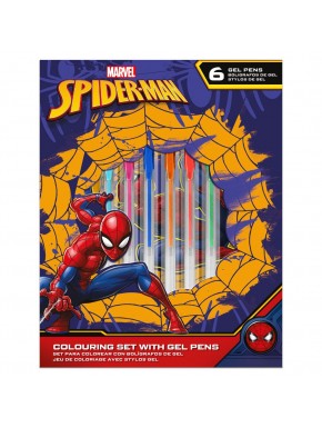 Set de papeterie Spiderman avec stylos gel