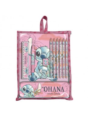 Set de papeterie Disney Stitch avec règle et couleurs