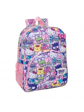 Mochila Hello Kitty & Friends de Safta en tonos rosados