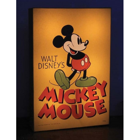 Box Lighted Mickey Mouse Disney Vintage