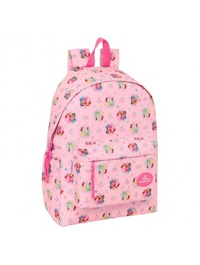 Sac à dos rose Princesses Disney avec imprimé et poches