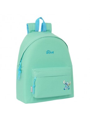 Mochila verde de Stitch de Disney con bolsillo frontal