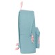 Mochila azul Safta Wicked con detalles rosas