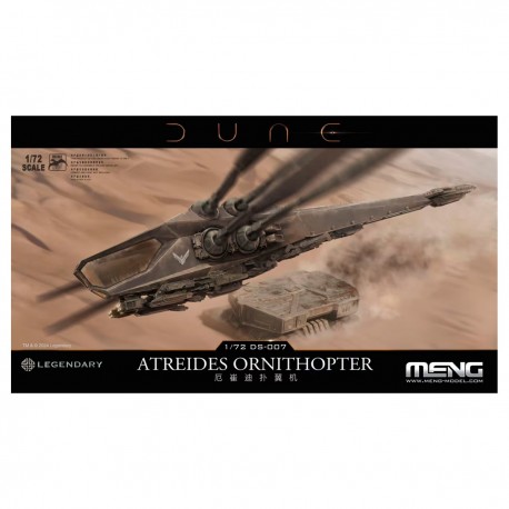 Modèle à l'échelle 1/72 de l'Ornithoptère Atreides de Dune, Meng Model