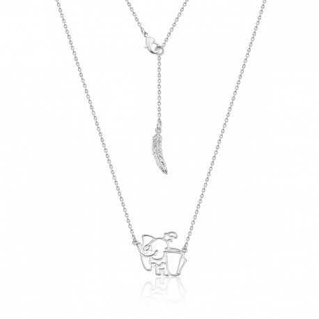 Pendentif En Or Blanc Dumbo De Disney