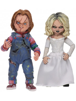 Pack de 2 figurines Chucky & Tiffany 10 cm NECA
