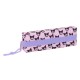Portatodo Kuromi Hello Kitty rosa con goma elástica