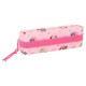 Portatodo rosa de Princesas Disney con cremallera y goma elástica