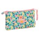 Trousse triple Vaiana Moana Disney avec trois fermetures
