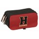 Portatodo Hogwarts Harry Potter triple con cremalleras y logo
