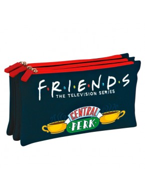 Estojo triplo Friends com design Central Perk