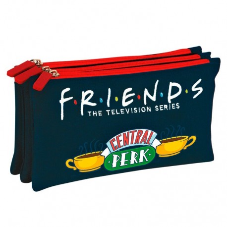 Estojo triplo Friends com design Central Perk