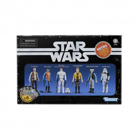 Conjunto de 6 figuras retro Star Wars 9,5 cm