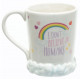 Coupe avec des Nuages et de la Licorne arc-en-ciel
