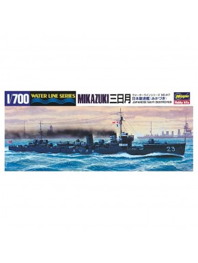Maquette à l'échelle 1/700 du destroyer IJN Mikazuki par Hasegawa