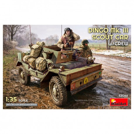Maquette Dingo Mk. III Scout Car avec équipage de MiniArt