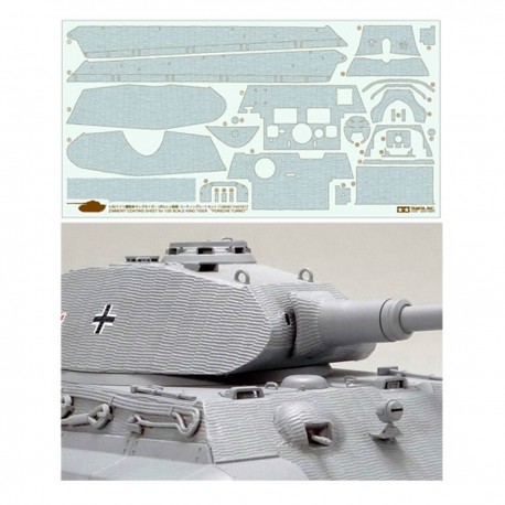 Feuille de décalcomanies Zimmerit pour modèle King Tiger 1/35
