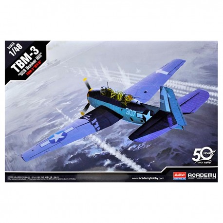 Maqueta TBM-3 USS Bunkerhill 1/48 de Academy