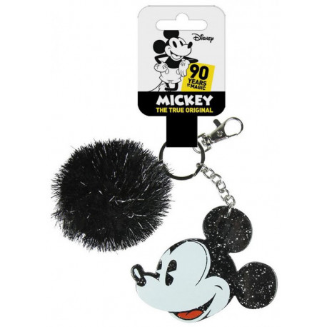 Keychain Mickey Mouse with pom Pom
