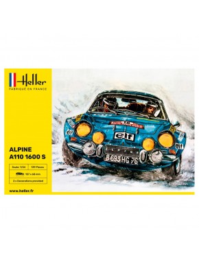 Maquette Heller Alpine A110 1600 S à l'échelle 1/24