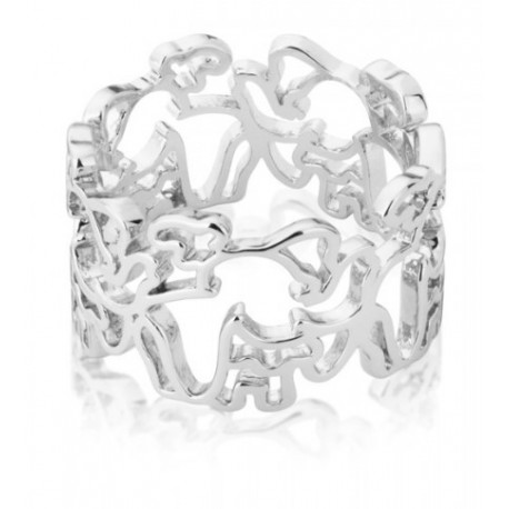 Bague En Or Blanc Dumbo De Disney