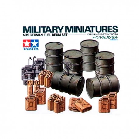 Ensemble de fûts de carburant allemand de Tamiya