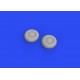 Roues Brassin 1/32 pour DH.82A Tiger Moth d'Eduard