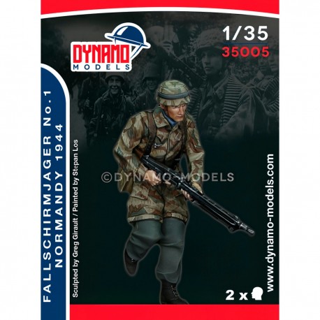Figura de paracaidista alemán 1/35 con cabezas intercambiables