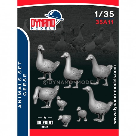Set d'oies à l'échelle 1/35 de Dynamo Models