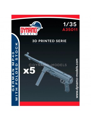 Réplique MP40 allemande échelle 1/35 avec crosse repliée