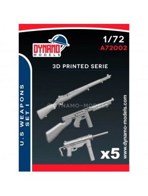 Ensemble d'armes américaines 1/72 de Dynamo Models avec cinq pièces