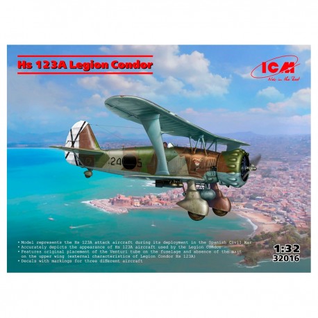 Maqueta 1/32 Hs 123A-1 Legion Condor de ICM