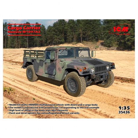 Modèle à l'échelle Humvee M1097A2 porte-charges 1/35 ICM