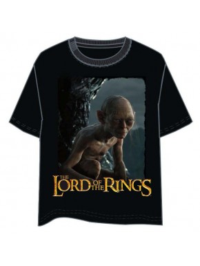 Camiseta preta do Gollum de O Senhor dos Anéis