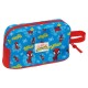 Bolsa de lanche azul e vermelha Spidey Marvel