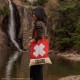 Bolsa tote vermelha de Tony Tony Chopper de One Piece