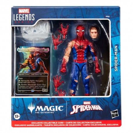 Figura articulada de Spider-Man con accesorios y carta exclusiva