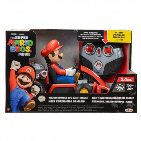 Véhicule télécommandé Super Mario Bros avec figurine et télécommande