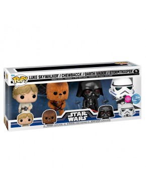 Blister de 4 figuras POP Star Wars de Funko